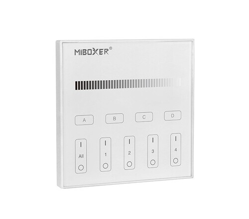Dotykový DALI panel pro jednobarevné LED, 4 zóny ( DT6 ), DP1S, MiLight Dotykový DALI panel pro jednobarevné LED, 4 zóny ( DT6 ), DP1S, MiLight 1