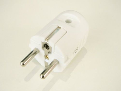 Vidlice přímá pro prodlužovací kabel, bílá Vidlice přímá pro prodlužovací kabel, bílá 1