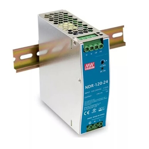 120W NDR-120-24 Mean Well Zdroj na DIN 120W 24V 120W NDR-120-24 Mean Well Zdroj na DIN 120W 24V 1