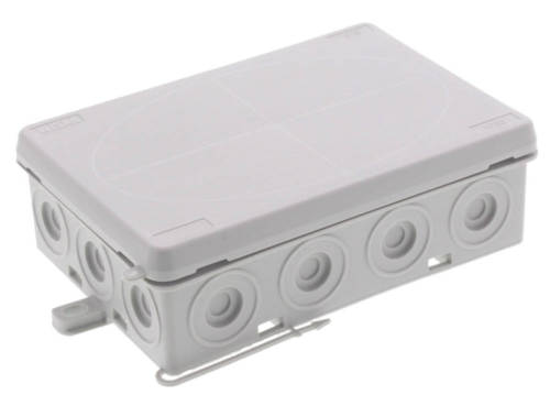 Krabice do vlhka WISKA 125 x 86 x 41mm, zaklap. IP55 ( F6 ), KA 016 1