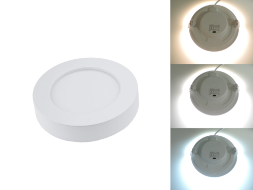Kulatý přisazený 12W CCT LED panel, nastavení barvy 3000-6500K, 950Lm, 3 roky záruka Kulatý přisazený 12W CCT LED panel, nastavení barvy 3000-6500K, 950Lm, 3 roky záruka 1