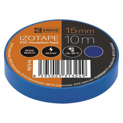 Izolační páska PVC 15mm / 10m modrá 1