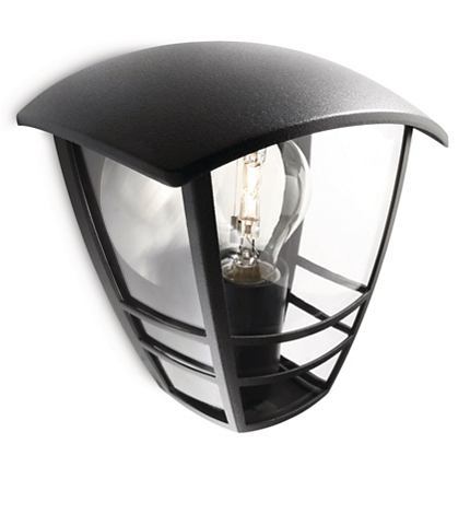 Creek SVÍTIDLO VENKOVNÍ NÁSTĚNNÉ E27 1x60W bez zdroje IP44, černá přisazené Creek SVÍTIDLO VENKOVNÍ NÁSTĚNNÉ E27 1x60W bez zdroje IP44, černá přisazené 1