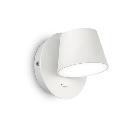LED Nástěnné bodové svítidlo Ideal Lux GIM AP1 BIANCO, 167152 bílé LED Nástěnné bodové svítidlo Ideal Lux GIM AP1 BIANCO, 167152 bílé 1