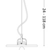 Závěsné svítidlo Ideal Lux BROOKLYN SP1 D25, 153438 25cm Závěsné svítidlo Ideal Lux BROOKLYN SP1 D25, 153438 25cm 2