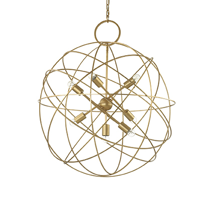 Závěsné svítidlo Ideal Lux KONSE SP7, 156033 zlaté 80cm Závěsné svítidlo Ideal Lux KONSE SP7, 156033 zlaté 80cm 1