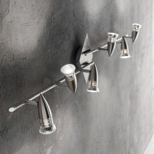 Bodové svítidlo Ideal Lux 006338 Alfa PL6 nickel stříbrné 106,5cm 1