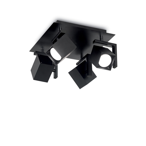 Bodové stropní svítidlo Ideal Lux MOUSE PL4 NERO, 156712 4x50W černé Bodové stropní svítidlo Ideal Lux MOUSE PL4 NERO, 156712 4x50W černé 1