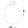 LED Venkovní přenosná lampa Ideal Lux LIVE TL1 CAMPANA, 138893 2