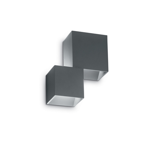 LED Venkovní nástěnné svítidlo Ideal Lux RUBIK AP2 ANTRACITE, 187341 antracitové LED Venkovní nástěnné svítidlo Ideal Lux RUBIK AP2 ANTRACITE, 187341 antracitové 1