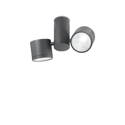 LED Venkovní stropní svítidlo Ideal Lux SUNGLASSES PL2 ANTRACITE, 161846 antracitové IP44 LED Venkovní stropní svítidlo Ideal Lux SUNGLASSES PL2 ANTRACITE, 161846 antracitové IP44 1