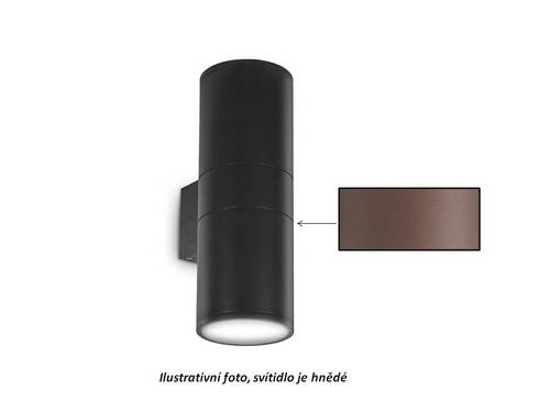 Venkovní nástěnné svítidlo Ideal Lux GUN AP2 BIG COFFEE, 163611 hnědé 31cm IP54 Venkovní nástěnné svítidlo Ideal Lux GUN AP2 BIG COFFEE, 163611 hnědé 31cm IP54 1
