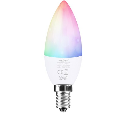 4W LED žárovka RGB+CCT, E14, RF 2.4GHz, FUT108, Mi-Light 1
