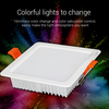 9W LED čtvercové svítidlo downlight RGB+CCT, RF 2.4GHz, FUT064, Mi-Light 9W LED čtvercové svítidlo downlight RGB+CCT, RF 2.4GHz, FUT064, Mi-Light 2