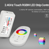 RGBW SET dotykového ovladače a RGBW přijímače, RF 2.4GHz, max.10A, FUT027, Mi-Light 2