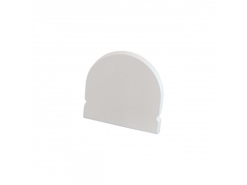 Koncovka profilu Surface 8 plná, bílá, půlkulatá 1