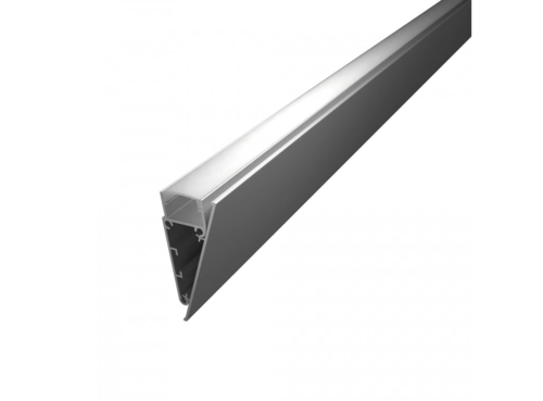 Hliníkový profil na stěnu WALL, stříbrný, 2m, LP403 1