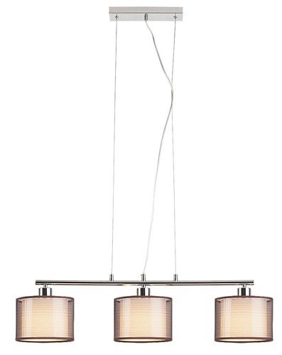 Lustr Rabalux 2630 Anastasia1, IP20, E27 3x MAX 60W, chromová/hnědá 1
