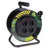 PVC prodlužovací kabel na bubnu - 4 zásuvky 50m pevný střed, 230V, IP20 PVC prodlužovací kabel na bubnu - 4 zásuvky 50m pevný střed, 230V, IP20 2
