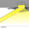 LED profil VARIO30-04 vestavný, nízký bez viditelného osazení, Eloxovaný hliník, ACDE-9 LED profil VARIO30-04 vestavný, nízký bez viditelného osazení, Eloxovaný hliník, ACDE-9 2