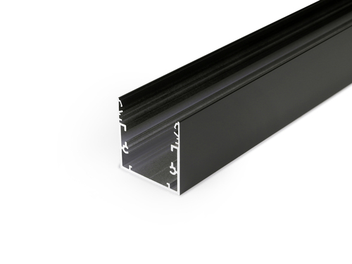 Hliníkový přisazený profil PHIL53, černý elox, C10 1