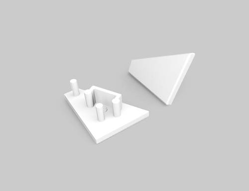 Koncovka profilu CORNER10 bílá, 83990001 Koncovka profilu CORNER10 bílá, 83990001 1