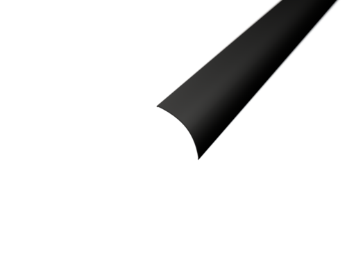 Difuzor pro profil CORNER 2 kulatý, černý Difuzor pro profil CORNER 2 kulatý, černý 1