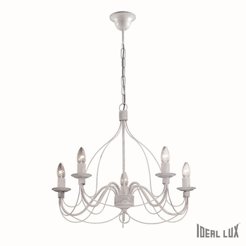 Závěsné svítidlo Ideal Lux 005881 Corte SP5 bianco antico bílé Závěsné svítidlo Ideal Lux 005881 Corte SP5 bianco antico bílé 1