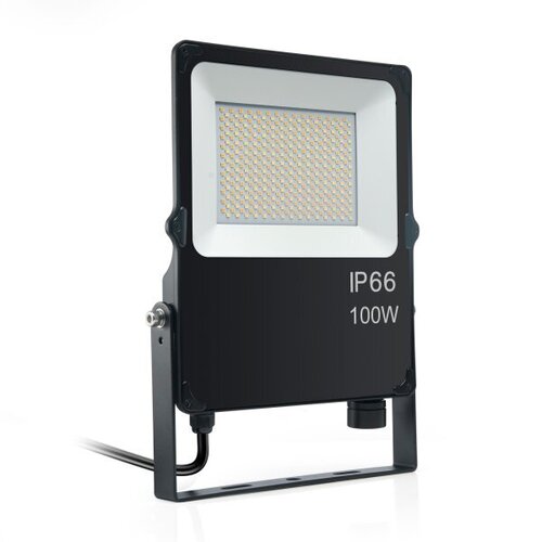 LED reflektor černý, IP66, IK08, 100W, CCT 1