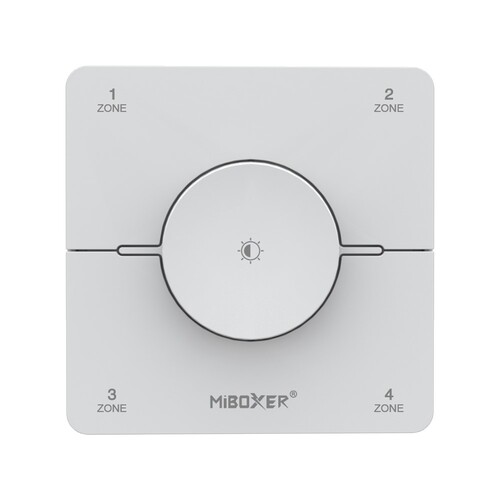 Nástěnný ovladač 4 zónový CCT, 2.4GHz, 2 x AAA, bílý, K0S-W, Mi-Light Nástěnný ovladač 4 zónový CCT, 2.4GHz, 2 x AAA, bílý, K0S-W, Mi-Light 1