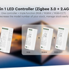 Zigbee 3.0 LED přijímač 3v1 pro RGB/RGBW/RGB+CCT LED pásky, Boxer, 2,4Ghz, 12-24VDC, 12A, Mi-light, FUT037Z+ 2