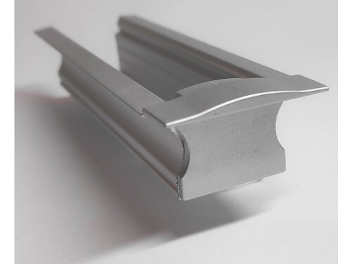Koncovka profilu RECESSED 2, plná, stříbrná 1