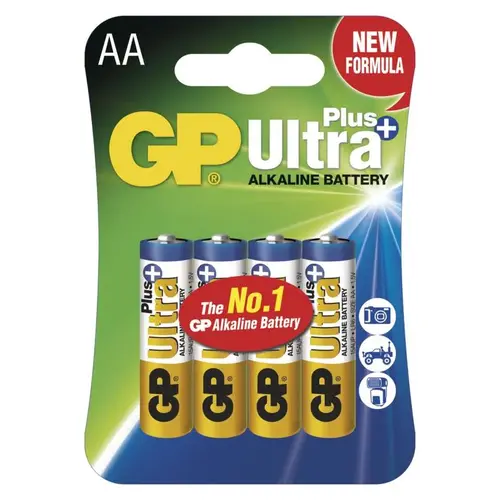 Alkalická baterie GP Ultra Plus AA (LR6), 4ks 1