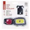 CREE LED + COB LED čelovka P3531, 330lm, IP44, 3x AAA 2