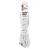 Prodlužovací kabel 10 m / 5 zásuvek / bílý / PVC / 1 mm2, IP20 Prodlužovací kabel 10 m / 5 zásuvek / bílý / PVC / 1 mm2, IP20 2