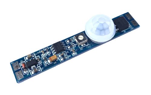 Pohybový senzor PIR1T do profilu 6-70 sekund, 2A, 12-24VDC, PIR na nosiči, dosah 2m 1