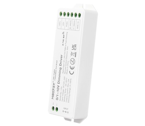 Stmívatelná jednotka MiBoxer, 0~10V, RF 2.4GHz, 12-24VDC, Max. 12A, LS4, Mi-Light Stmívatelná jednotka MiBoxer, 0~10V, RF 2.4GHz, 12-24VDC, Max. 12A, LS4, Mi-Light 1