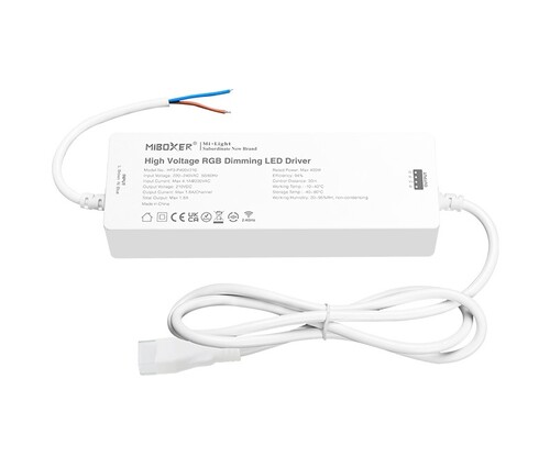 Vysokonapěťový RGB přijímač, stmívatelný, Max. 400W, RF 2.4GHz, 210VDC, 230VAC, HF3-P400V210, Mi-Light Vysokonapěťový RGB přijímač, stmívatelný, Max. 400W, RF 2.4GHz, 210VDC, 230VAC, HF3-P400V210, Mi-Light 1