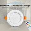 6W RGB-CCT LED voděodolné zápustné svítidlo downlight Mi-light, FUT063 2