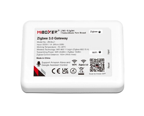 Zigbee brána (Gateway), 2,4GHz, ZB-BOX1, Alexa, Google assistant 1