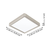 CCT přisazený LED panel FUEVA-Z, matný nikl, 16,5W, 220-240V, IP44, 210x210mm, 900115 CCT přisazený LED panel FUEVA-Z, matný nikl, 16,5W, 220-240V, IP44, 210x210mm, 900115 2