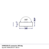 VARIO30-07 rohová spojka 180 st, V4610000s 2