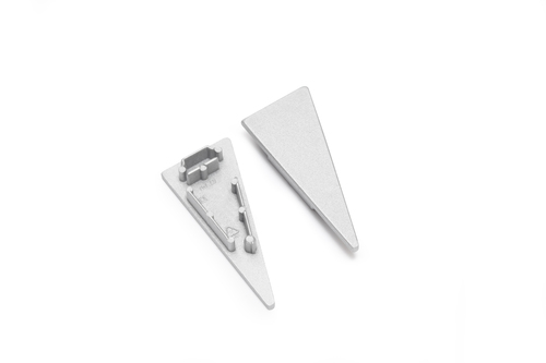 Koncovka profilu WALLE12 stříbrná, B8900040 1