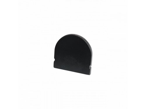 Koncovka profilu Surface 8 plná, černá, půlkulatá Koncovka profilu Surface 8 plná, černá, půlkulatá 1