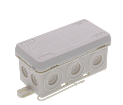 Krabice do vlhka WISKA 86 x 44 x 41mm, zaklap. IP55 ( F6 ), KA 006  1