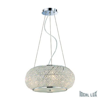 Závěsné svítidlo Ideal Lux Pasha SP6 cromo 082158 chromová 45cm 1