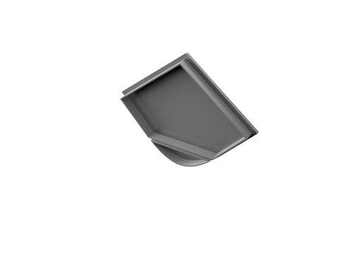 Koncovka pro profil CORNER 5, plná, šedá Koncovka pro profil CORNER 5, plná, šedá 1