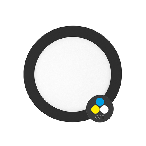 Kulatý LED panel 18W, 1550lm, CCT (3000/4000/6000), černé provedení Kulatý LED panel 18W, 1550lm, CCT (3000/4000/6000), černé provedení 1