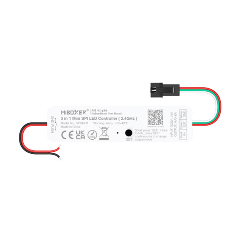Digitální řídící jednotka 3v1 pro programovatelné LED pásky (jednobarevné + RGB + RGBW), MINI, 2,4 GHz, 6A, DC5V~24V, SPIR3-M, Mi-Light Digitální řídící jednotka 3v1 pro programovatelné LED pásky (jednobarevné + RGB + RGBW), MINI, 2,4 GHz, 6A, DC5V~24V, SPIR3-M, Mi-Light 1