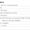 Dotykový DALI panel pro RGB+CCT LED, 4 zóny ( DT8 ), DP3S, MiLight Dotykový DALI panel pro RGB+CCT LED, 4 zóny ( DT8 ), DP3S, MiLight 2